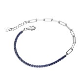 Bratara tennis argint cu pietre albastre DiAmanti AH10145RH-AS